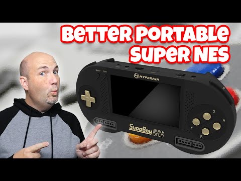A Better Handheld SNES?! Hyperkin Supa Boy Black/Gold USB-C