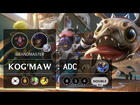 Kog'Maw ADC vs Ezreal - KR Grandmaster Patch 9.10