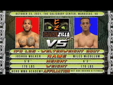 CageZilla 63 - 05 - Joshua Walker Vs Miles McCollum