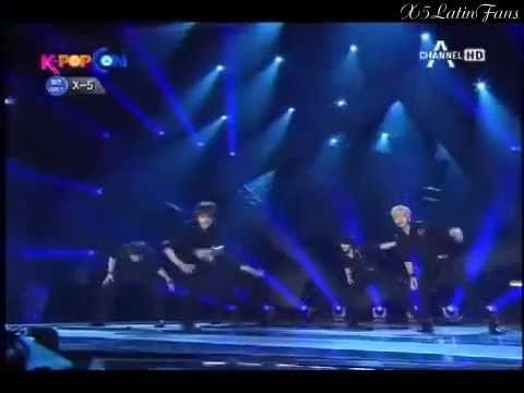 [120228] X-5 Channel A KPOP CON Dangerous+Going Crazy [Sub Español+Fanchant]