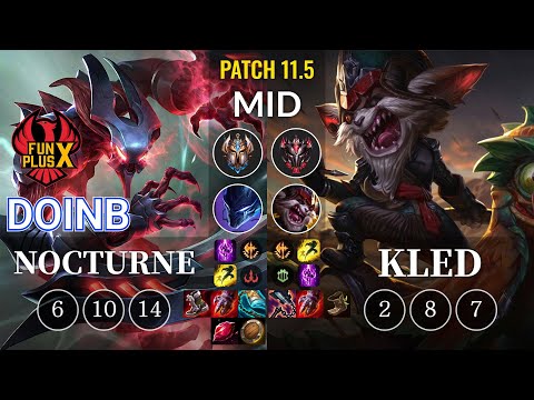 FPX Doinb Nocturne vs Kled Mid - KR Patch 11.5