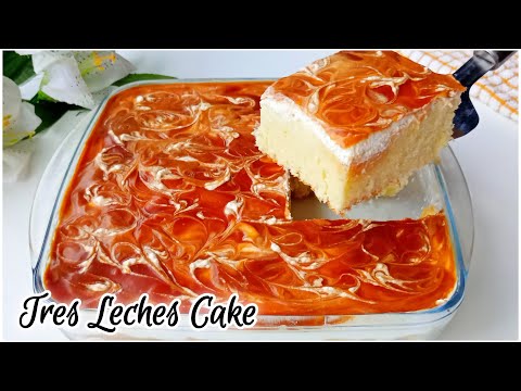 Easiest way to make Arabic Tres Leches Cake Recipe | Arabic Dessert Recipe |Caramel Tres Leches Cake