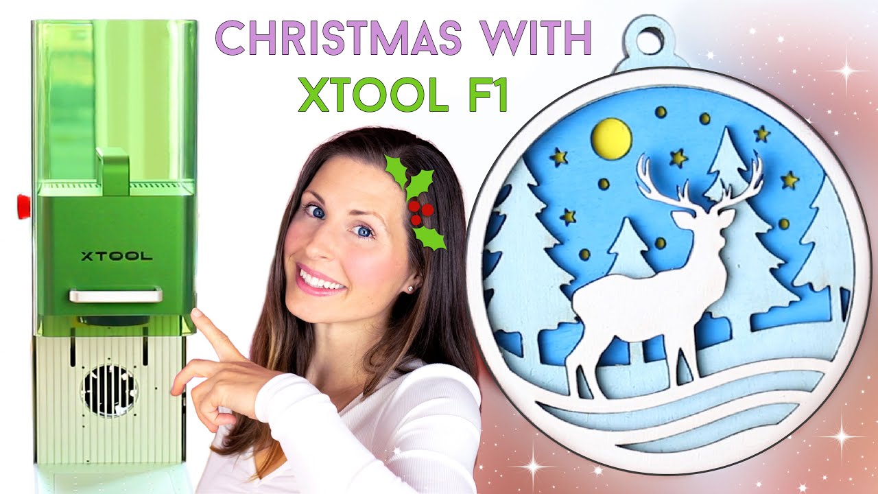 How to Cut 3D & Layered Christmas Ornaments on xTool F1 (Holiday DIY)