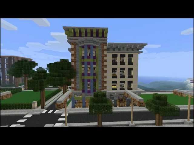 Mixed use Victorian Buildings Minecraft Map