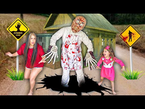 LAYRA E LARISSA TIVERAM QUE FUGIR DE UM ZUMBIE ASSUSTADOR !