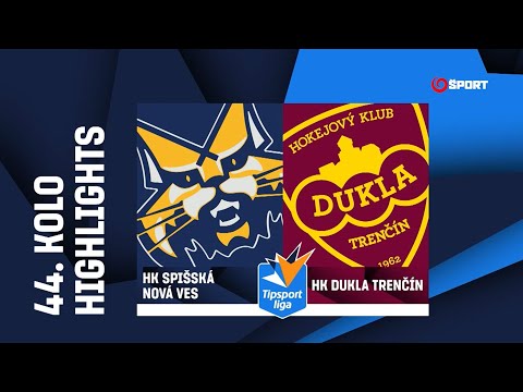 44. kolo: HK Spišská Nová Ves - Dukla Trenčín 3:2 pp (0:0, 2:1, 0:1 - 1:0)