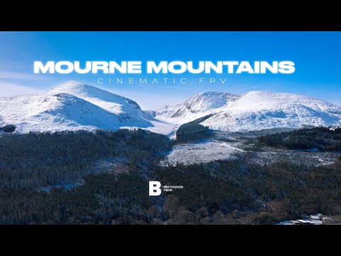 Mourne Mountains in Snow - Cinematic Drone & FPV Footage - DJI Mavic 3