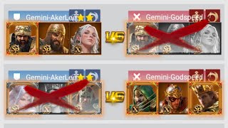 Rise of Castles | COP | SvS | Heroes Duel | Gemini Godspeed Vs Gemini Akarlee 😱💪🏻