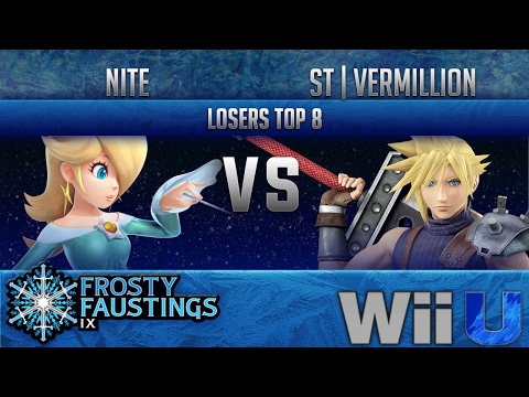FFIX Smash 4 LOSERS TOP 8 - NiTe (Rosalina) vs ST | Vermillion (Cloud, Wario)