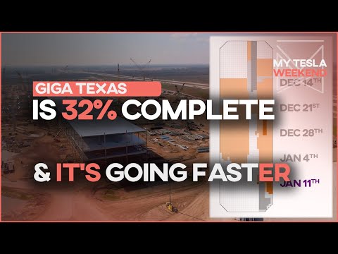 Giga Texas is 32% complete & it's hit Ludicrous speed