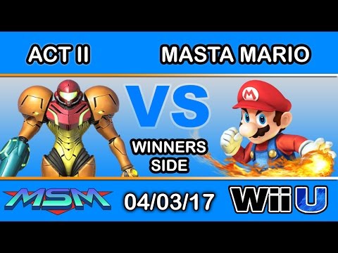 MSM 92 - Act II (Samus) Vs. CHG | MastaMario (Mario) Winners Side - Smash Wii U