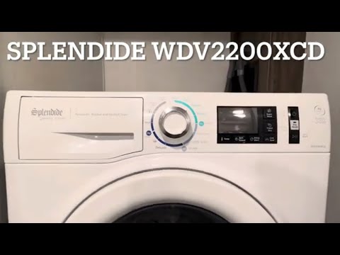 How To Operate The Splendide Washer Dryer Combo WDV2200XCD XC Big Capacity
