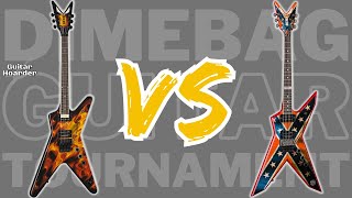 Video thumbnail for Dean Dime-O-Flame vs Dean Dixie Rebel - Dimebag Guitar Tournament by Guitar Hoarder