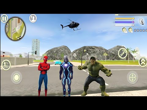 Süper Kahraman Zehir Halat Oyunu - Venom Spider Rope Hero Crime City #2 - Android Gameplay