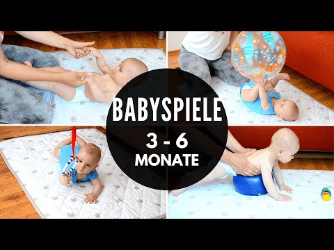 BABYSPIELE und ANREGUNGEN für 3-6 Monate alte Babys  || SPIEL- und BESCHÄFTIGUNGSIDEEN FÜR DEIN BABY