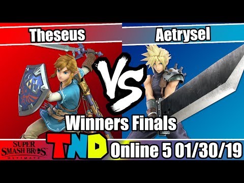 TheNintenDudes Online 5 - Theseus (Link) vs. Aetrysel (Cloud) - Winners Finals Smash Ultimate