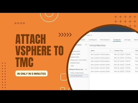 Attach VMware Tanzu Mission control(TMC)  to vSphere to automate Kubernetes deployments