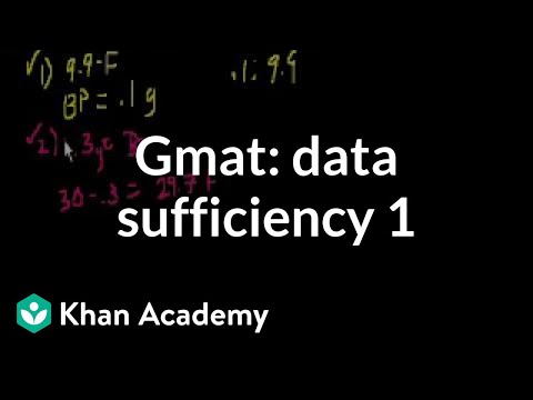 GMAT: Data Sufficiency 1
