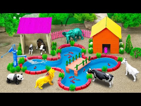 Top creative diy miniature Cattle Farm | Farm House for Cow, Horse, Pig | Barn Animals Diorama