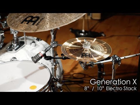 Meinl Cymbals GX-08/10ES Generation X 8"/10" Electro Stack Cymbals