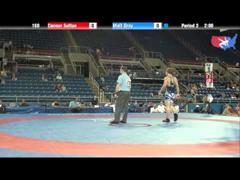 Fargo 2012 160 RR3: Connor Sutton (New York) vs. Matt Gray (Wisconsin)