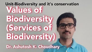 Values of Biodiversity - Services of Biodiversity - Point wise explanation