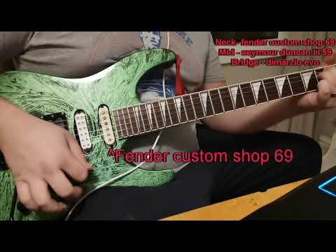 fender custom shop+ dimarzio + seymour duncan