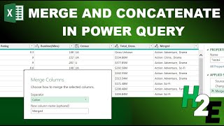How to Merge and Concatenate Fields in Power Query