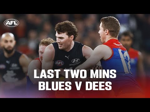 Last Two Minutes | Carlton v Melbourne | Round 22, 2023