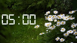 5 Minute Timer || Relaxing Rain Sounds