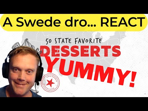 A Swede reacts to: Best Desserts In Every State | 50 State Favorites by Food Insider