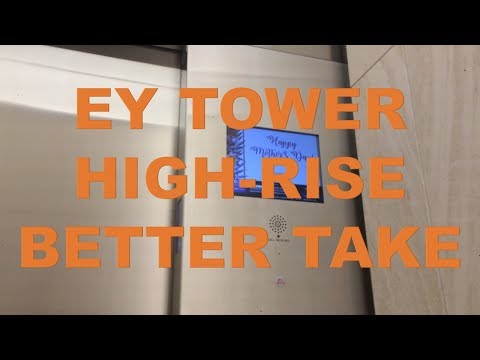 OTIS SkyRise High Speed High-Rise Elevators @ the EY Tower Toronto, ON (Better Take)