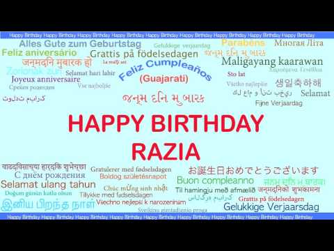 Razia   Languages Idiomas - Happy Birthday