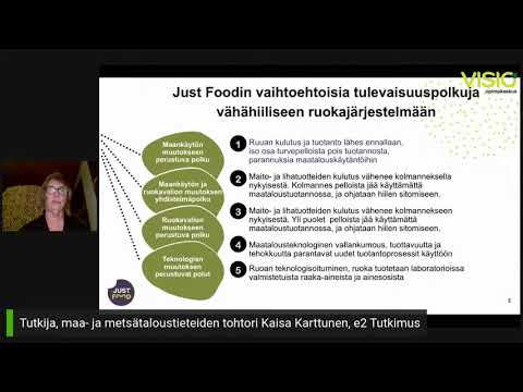 , title : 'Tiina Elon kestävän ruokapolitiikan verkkokurssi: Kaisa Karttunen, e2 Tutkimus'