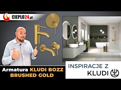 Luksusowa łazienka z Kludi? Sprawdź armaturę Kludi Bozz Gold Brushed!