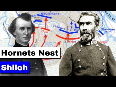 Battle of Shiloh Part 5, The Hornets Nest | Animated Battle Map