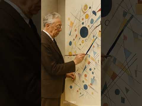 The Composition 8 paintings by Vasily Kandinsky.