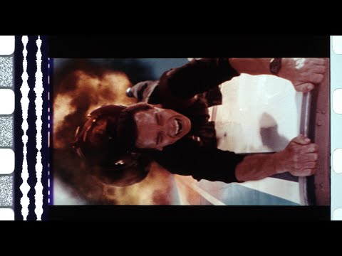 Eraser (1996), 35mm film trailer, flat hard matte 1.85 ratio