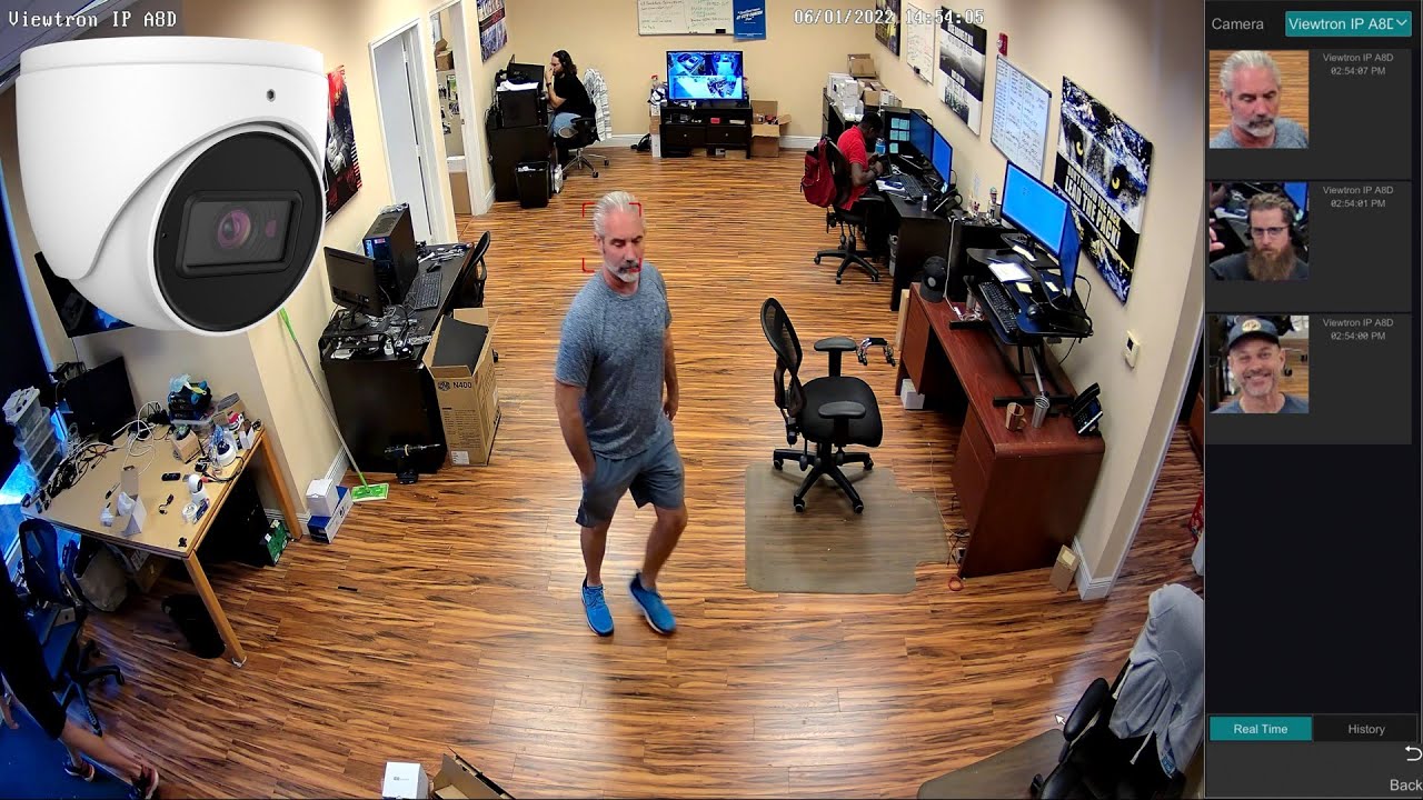 Face recognition camera NVR face detection software setup