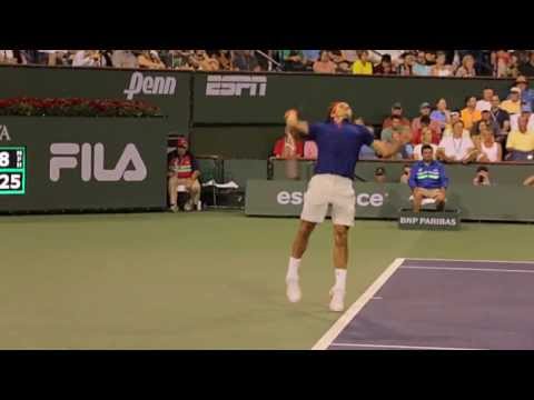 Roger vs Rafa 720p 60p HD One Camera Angle | Indian Wells 2013 (QF)