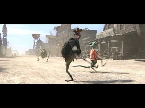 Rango try to copy style of walking full scene HD (movie scene#)