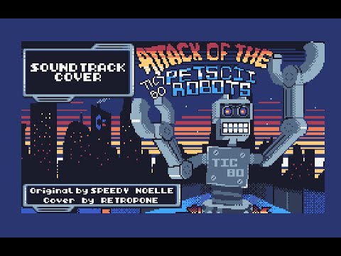 [ TIC-80 Cover ] Speedy Noelle - Attack of the PETSCII Robots (Oscilloscope View)