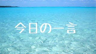 今日の一言 10