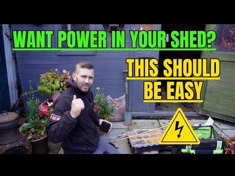 How To Install Power In Your Shed