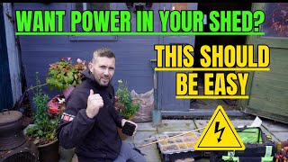 How To Install Power In Your Shed