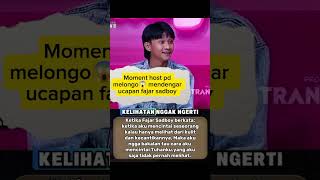Download lagu Everyone in the house is stunned by Fajar Sadboy's words #fypppppppp #shorts mp3 Download lagu Everyone in the house is stunned by Fajar Sadboy's words #fypppppppp #shorts mp3