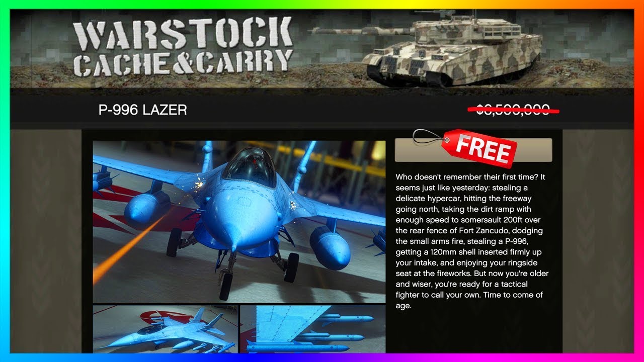 How To Save $6,500,000 On NEW GTA Online DLC Vehicle P-996 Lazer (FREE GTA 5 Online DLC Fighter Jet)