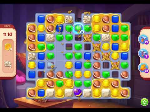 HomeScapes Level 3876 no boosters (15 moves)