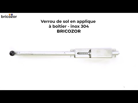Verrou de sol en applique - à boîtier - inox 304 BRICOZOR