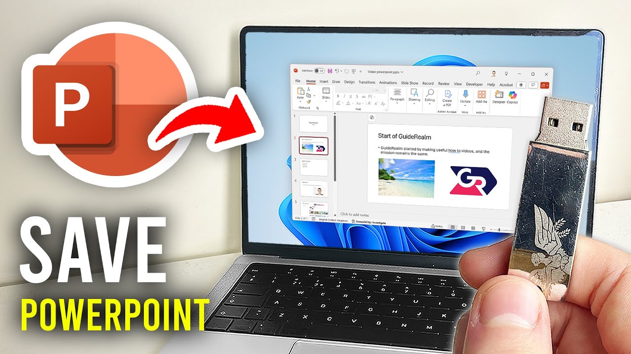 How To Save A PowerPoint On USB Flash Drive - Full Guide